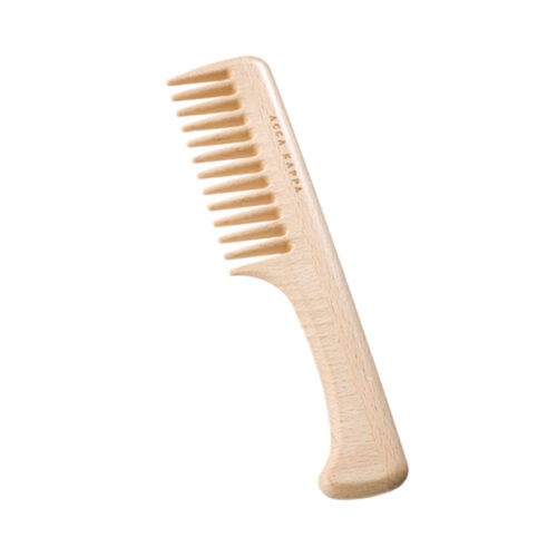 Beech Wood Comb With Handle Coarse Teeth