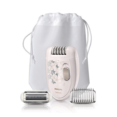 Satinelle Epilator Champagne and Silver Pattern