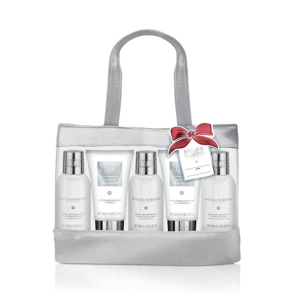 Baylis & Harding Jojoba, Silk & Almond Oil 5 Piece Bag Set Rustan's