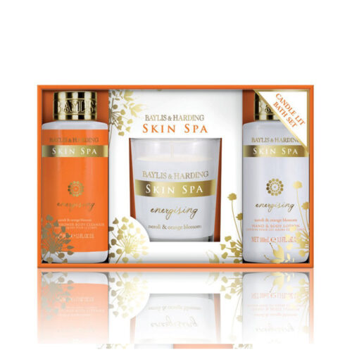 Skin Spa Energise 3 Piece Set with Candle