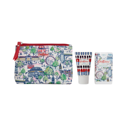 London View Cosmetic Pouch with Hand Cream and Hand Sanitizer