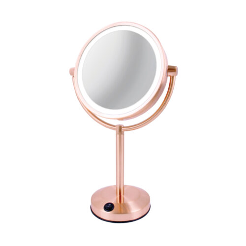 Double-Sided Super Bright LED Mirror with Rose Gold Finish (ED20KT)