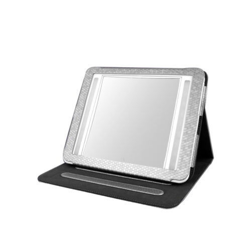Double-Sided Bright Illuminated LED Mirror with Leather Case (IM2419)