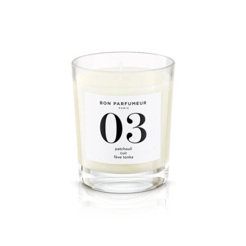 Candle n#03: Patchouli, Leather, Tonka Bean