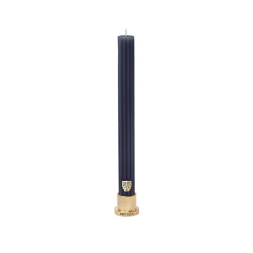 Baies Scented Ribbed Taper Candle
