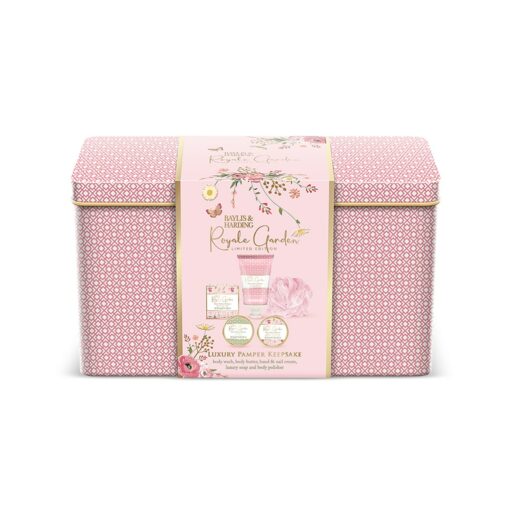 Royale Garden Rose, Poppy & Vanilla Luxury Pamper Keepsake Tin Gift Set