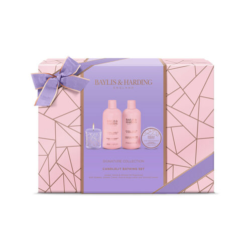 Jojoba, Vanilla & Almond Oil Luxury Candlelit Bathing Gift Set