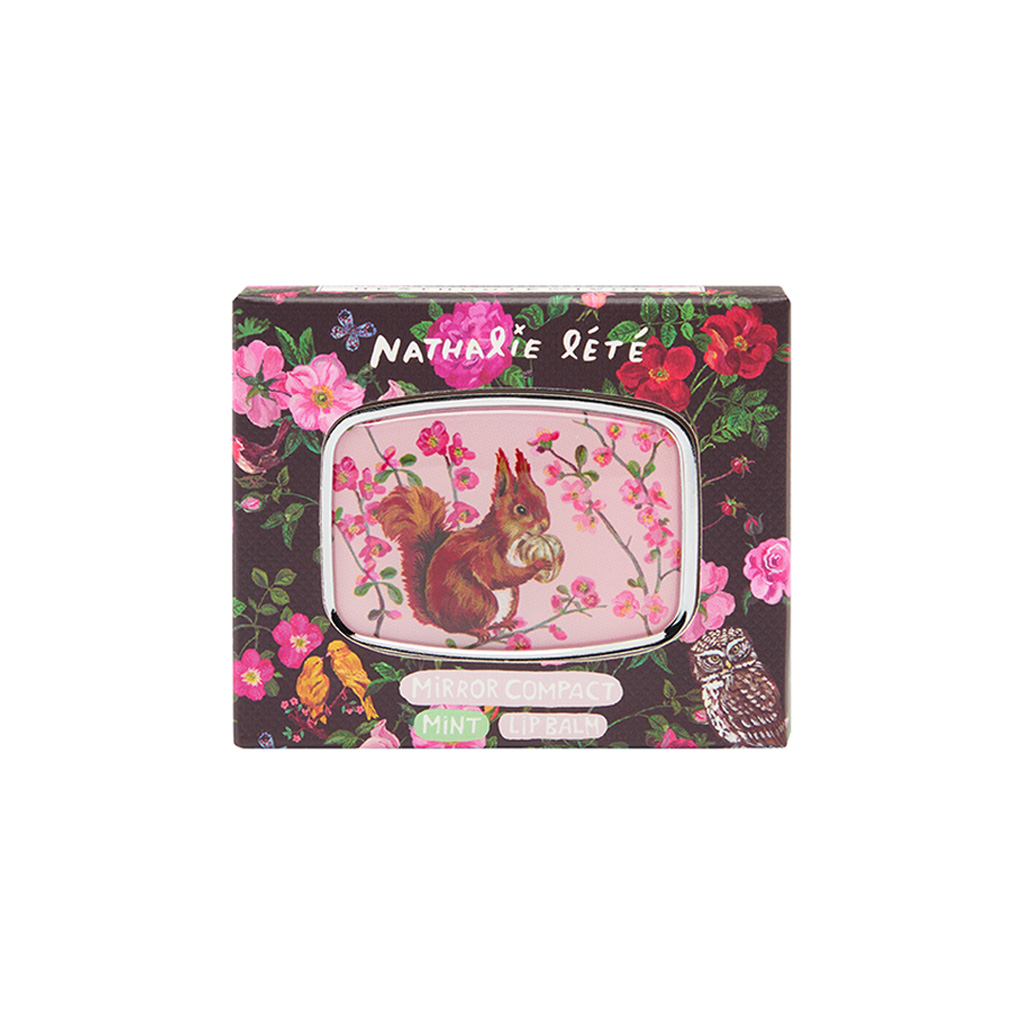 Nathalie Lete Forest Folk Mirror Compact Lip Balm