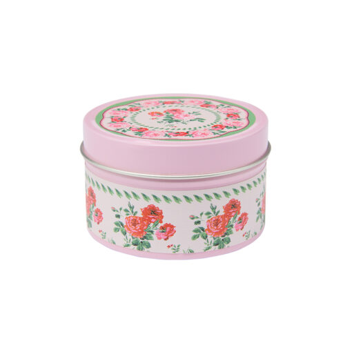 Coming Up Roses Candle Tin (Pink)