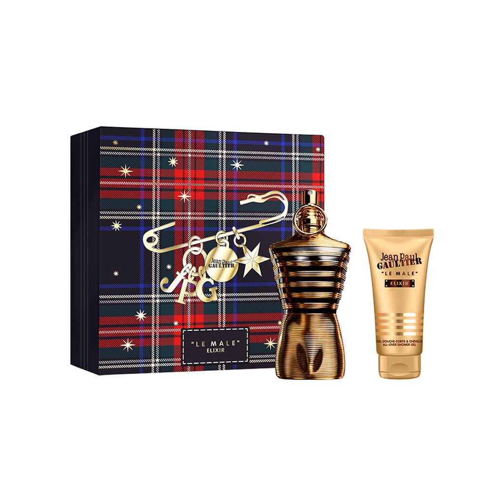 Set Le Male Elixir Parfum 125ml + All-Over Shower Gel 75ml
